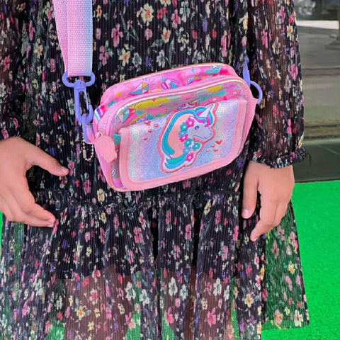 Pink Unicorn Crossbody Bag