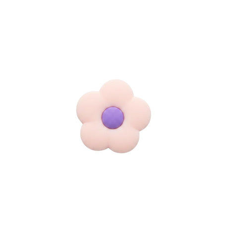 Pink flower charm pin with purple center for beach bags, Jack Gifts Online Lebanon