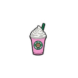 Pink frappe drink charm pin for beach bags, Jack Gifts Lebanon