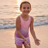 Pink ombre swim set worn on the beach, Jack Gifts Online Lebanon