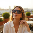Womens plum toned flat top square sunglasses with gradient lenses, Jack Gifts Online Lebanon