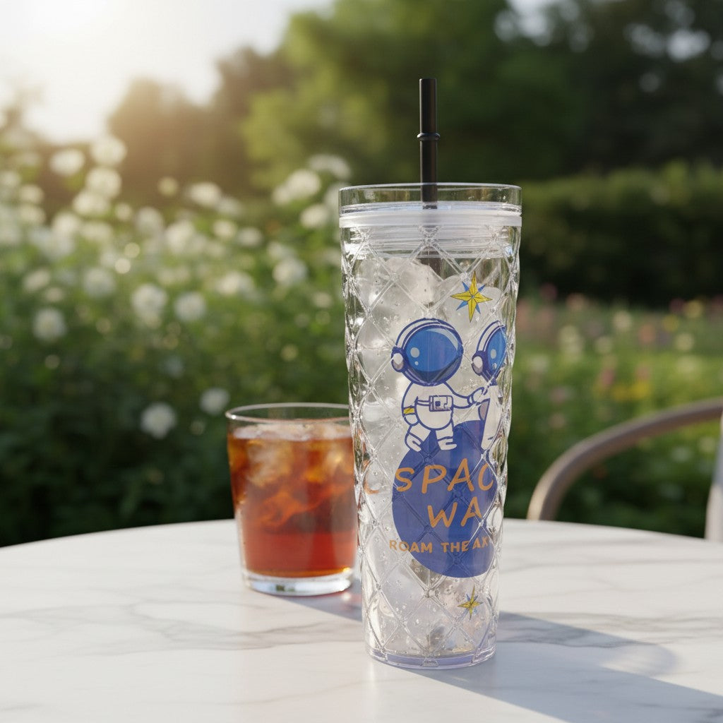 Astronaut Crystal Tumbler