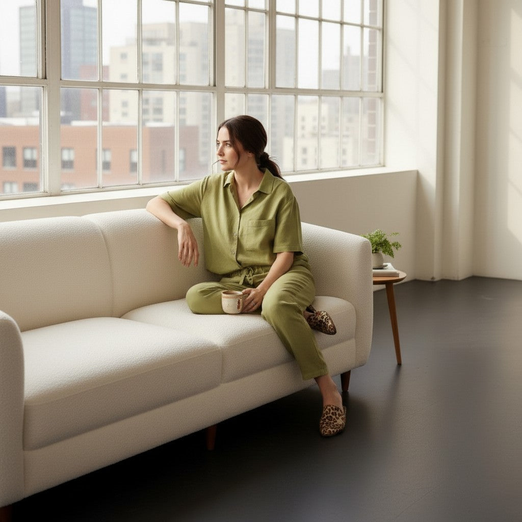 Sage Linen Outfit