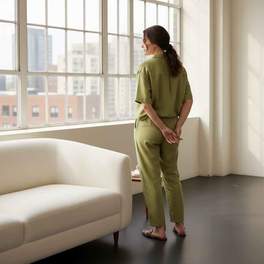 Sage Linen Outfit