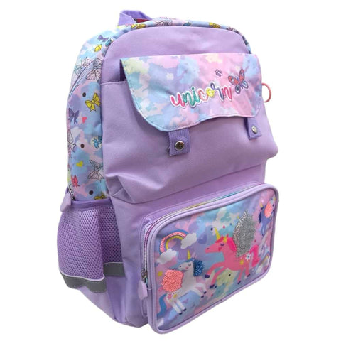 Purple Unicorn Backpack 20 