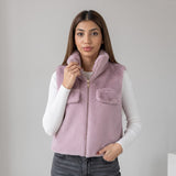 Purple Fur Vest