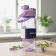 Purple 1.24L sport water bottle with time markers and carry strap, Jack Gifts Online Lebanon