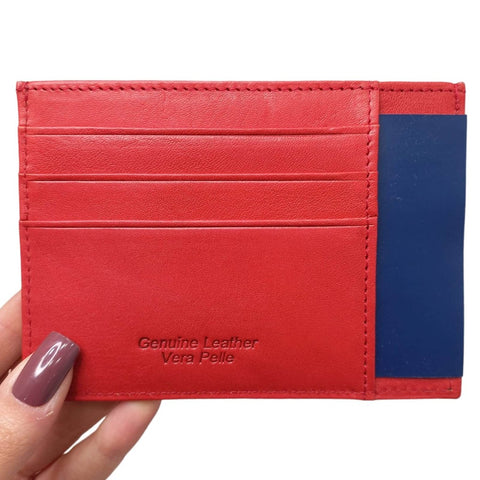 Red Credit Card Wallet for men