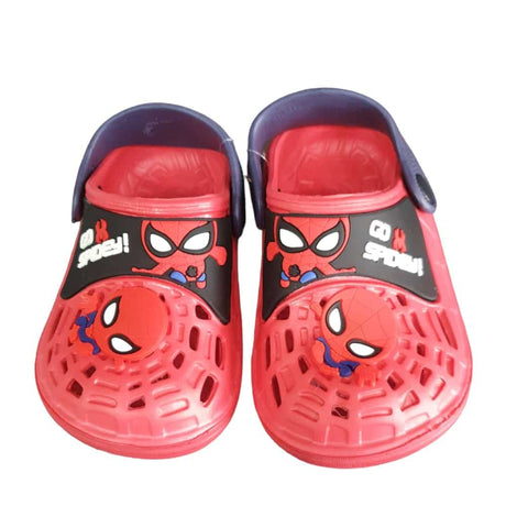 Red Go Spidey Crocs