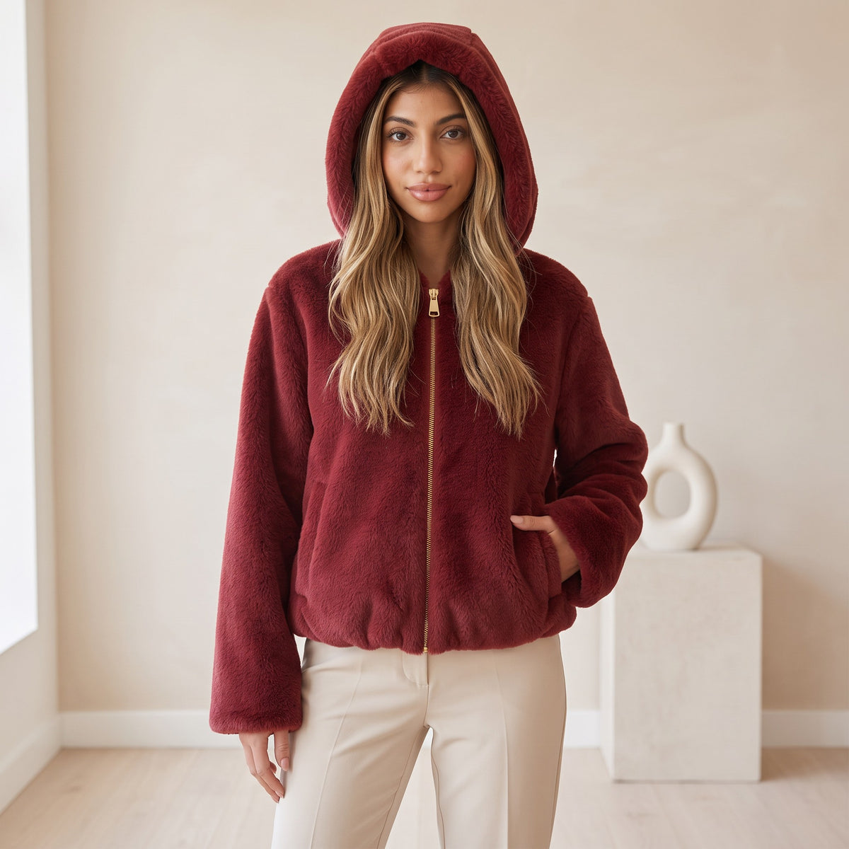 Red Fur Jacket