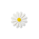 White ribbed daisy charm pin with yellow center for beach bags, Jack Gifts Lebanon