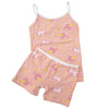 Salmon Color Stars Unicorn Pattern Athlete Boxer Set