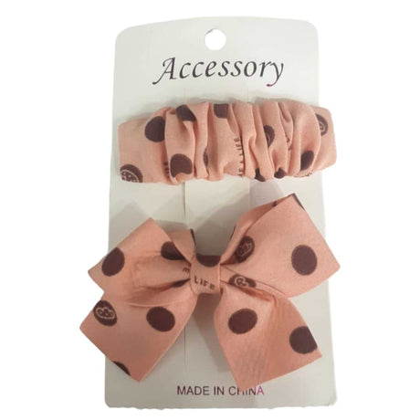 Saumon Bow Hairpins