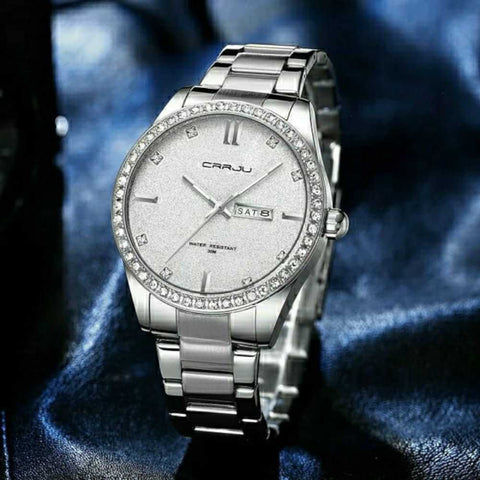 Silver Elegant Stainless Steel Watch 22