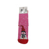 Pink Snowman Socks