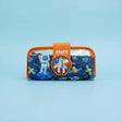 Navy space pencil case with rocket badge and orange trim – Jack Gifts Online Lebanon