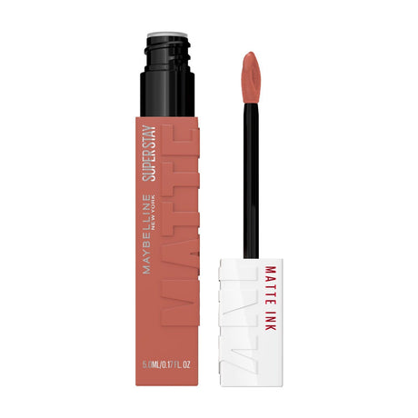 Superstay Matte Ink lipstick in Seductress, a warm terracotta nude