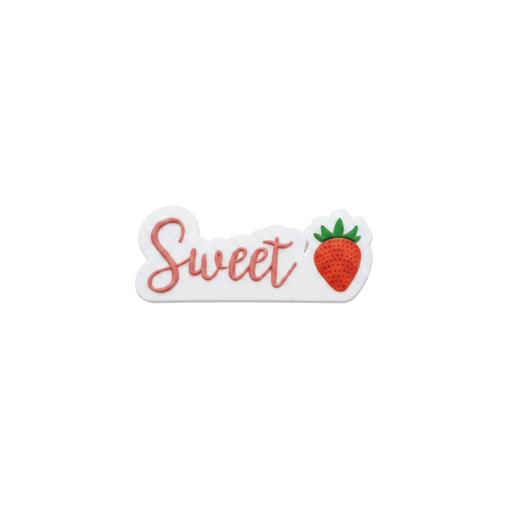 Sweet strawberry text charm pin for beach bags, Jack Gifts Online Lebanon