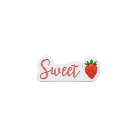 Sweet strawberry text charm pin for beach bags, Jack Gifts Online Lebanon
