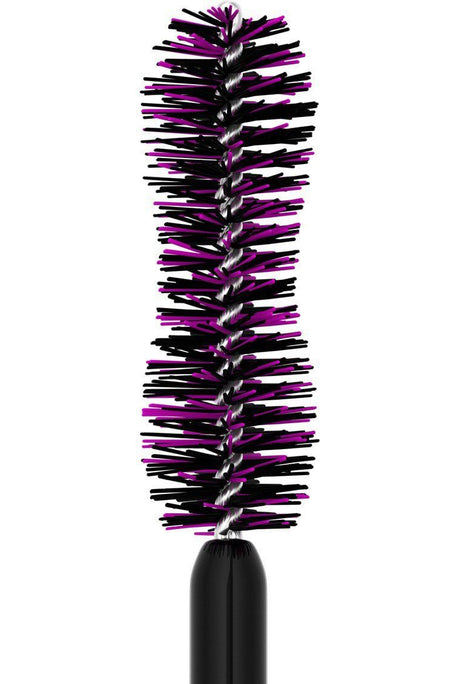 Close up of the purple and black bristle brush on The Falsies Lash Lift mascara