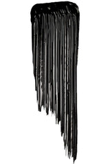 Thick black mascara swatch showing the volumising Falsies formula on white