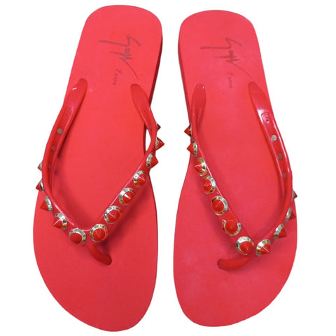 Red Beach Slippers