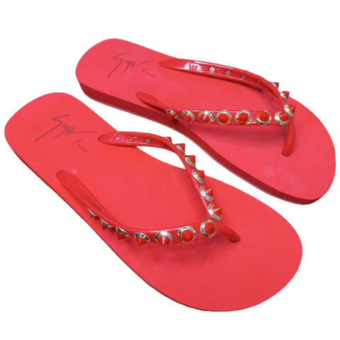 Red Beach Slippers