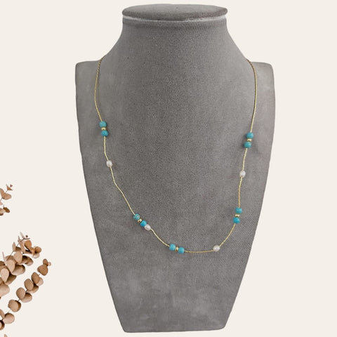 Turquoise Pearl Necklace 1