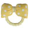 yellow Polka Dots Bow Hair Ties S-0