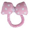 pink Polka Dots Bow Hair Ties S-0