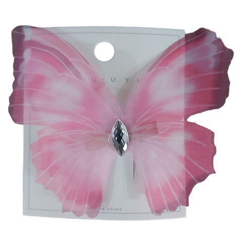 pink Butterfly Hair Pin S-0