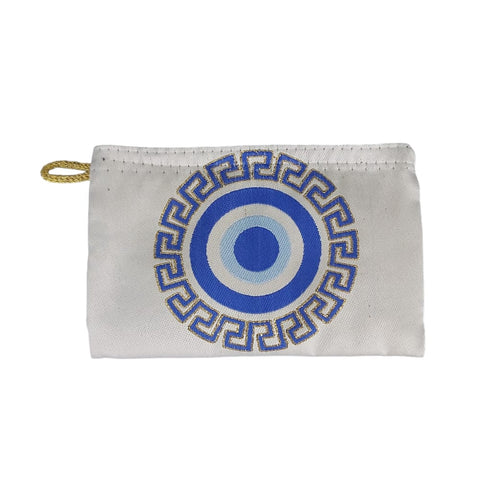 Blue Eye Bead Small Pouch S-0