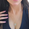 Blue Eye Gold Chain Pendant Necklace 1