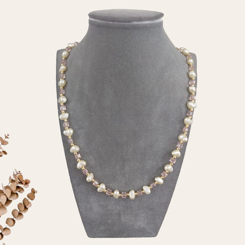 Pearl Heart Beaded Necklace 2