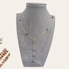 Sparkly Heart Stone Long Chain Necklace
