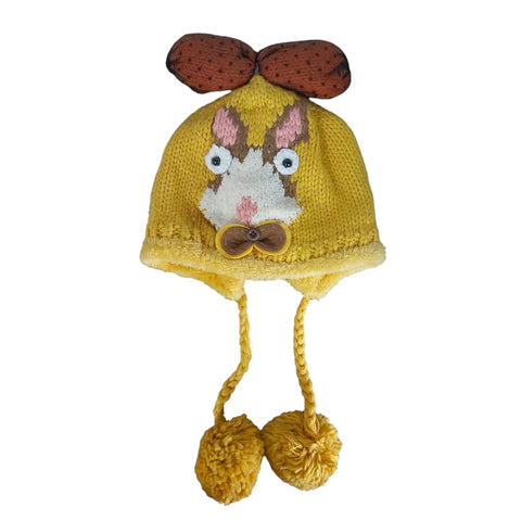 YELLOW rabbit hat for kids