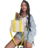 yellow Simple Canvas Square Bag