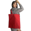 Red Simple Canvas Tote Bag