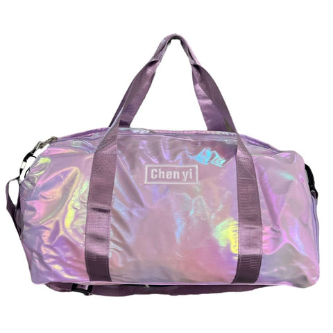 purple Holographic Nylon Gym Bag 2 S-54