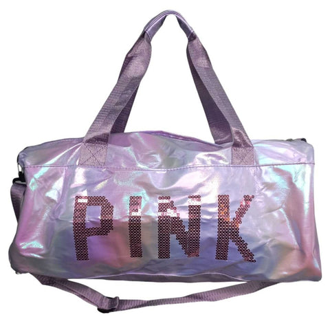 purple Holographic Nylon Gym Bag 3 S-54