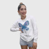 White Butterfly Sequin Sweater S-103