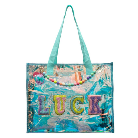 "Luck" Rectangular Transparent Tote Bag