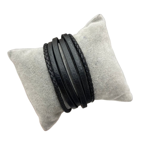 Multiple Strand Leather Bracelet