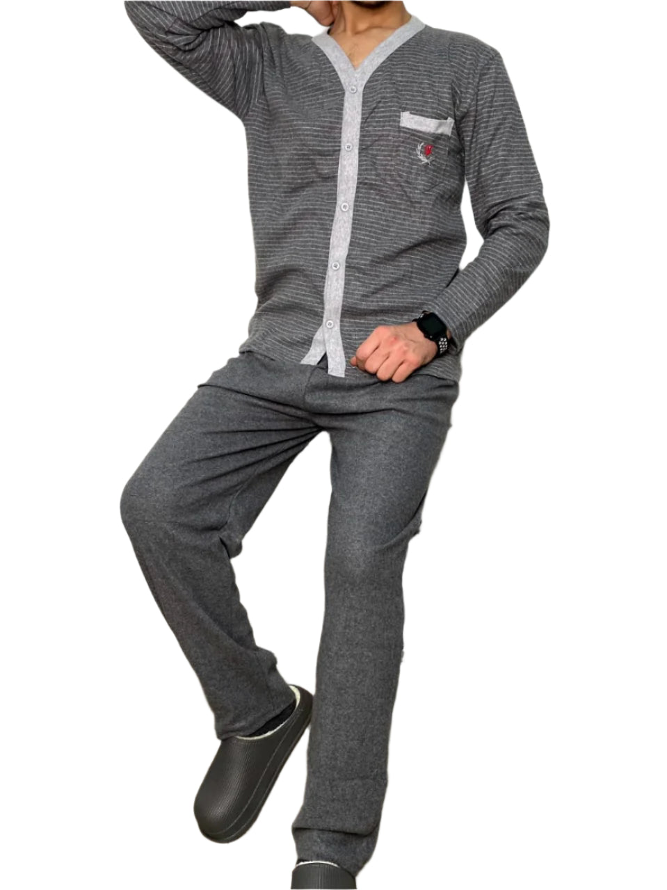 Grey Striped Pajama
