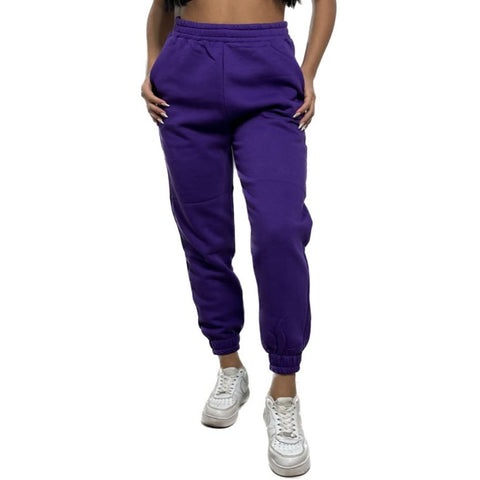 Purple Fleece Sweatpants 2