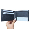 Mini Black Leather Wallet 11