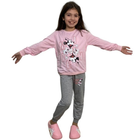 Pink Minnie-Mouse 1 Jogging Set