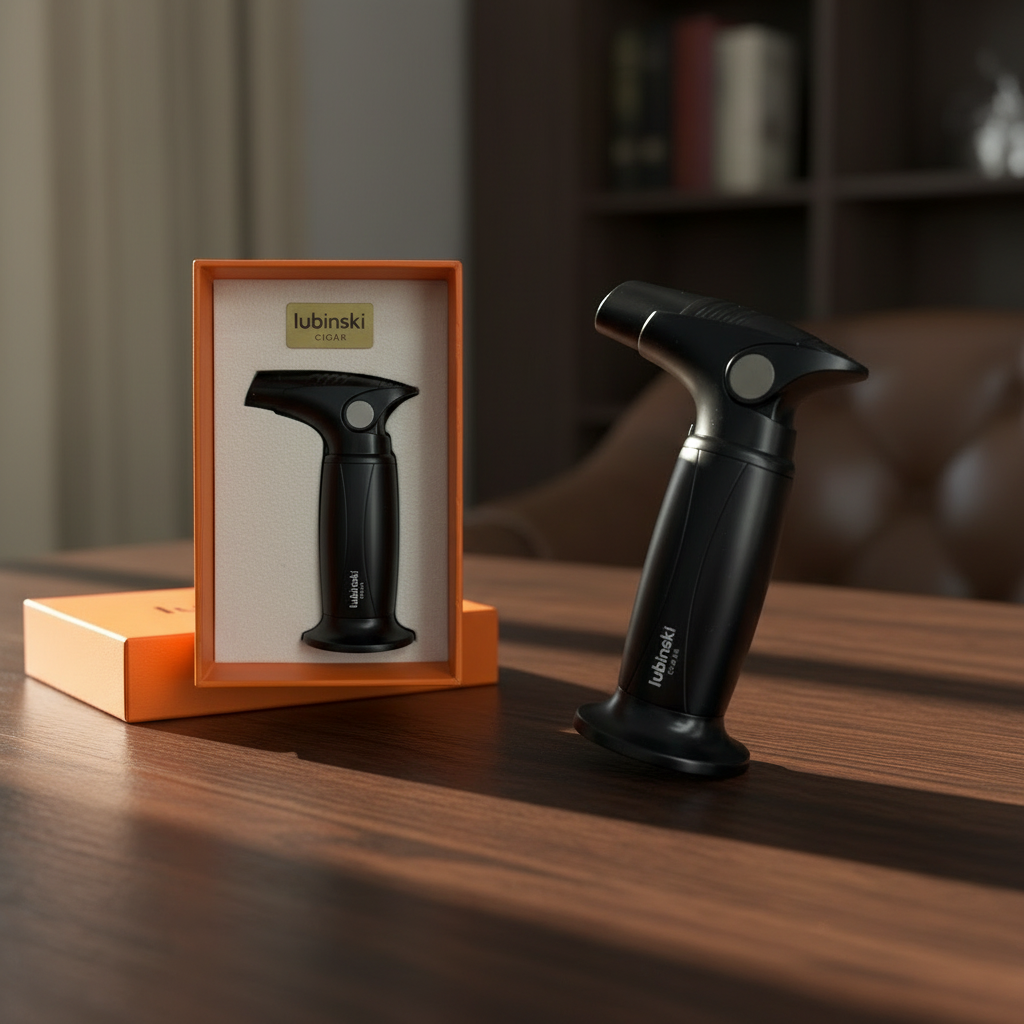 "Silver And Black" Torch Lighter