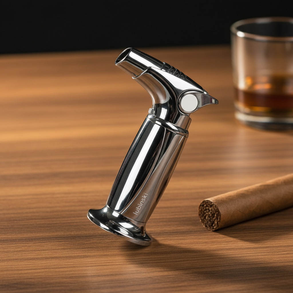 "Silver And Black" Torch Lighter