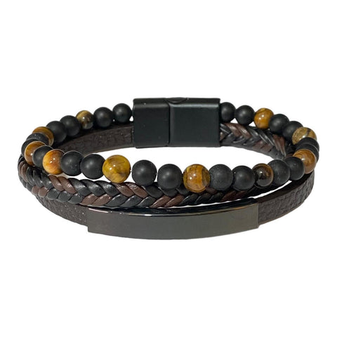 Beaded Leather Bracelet 2